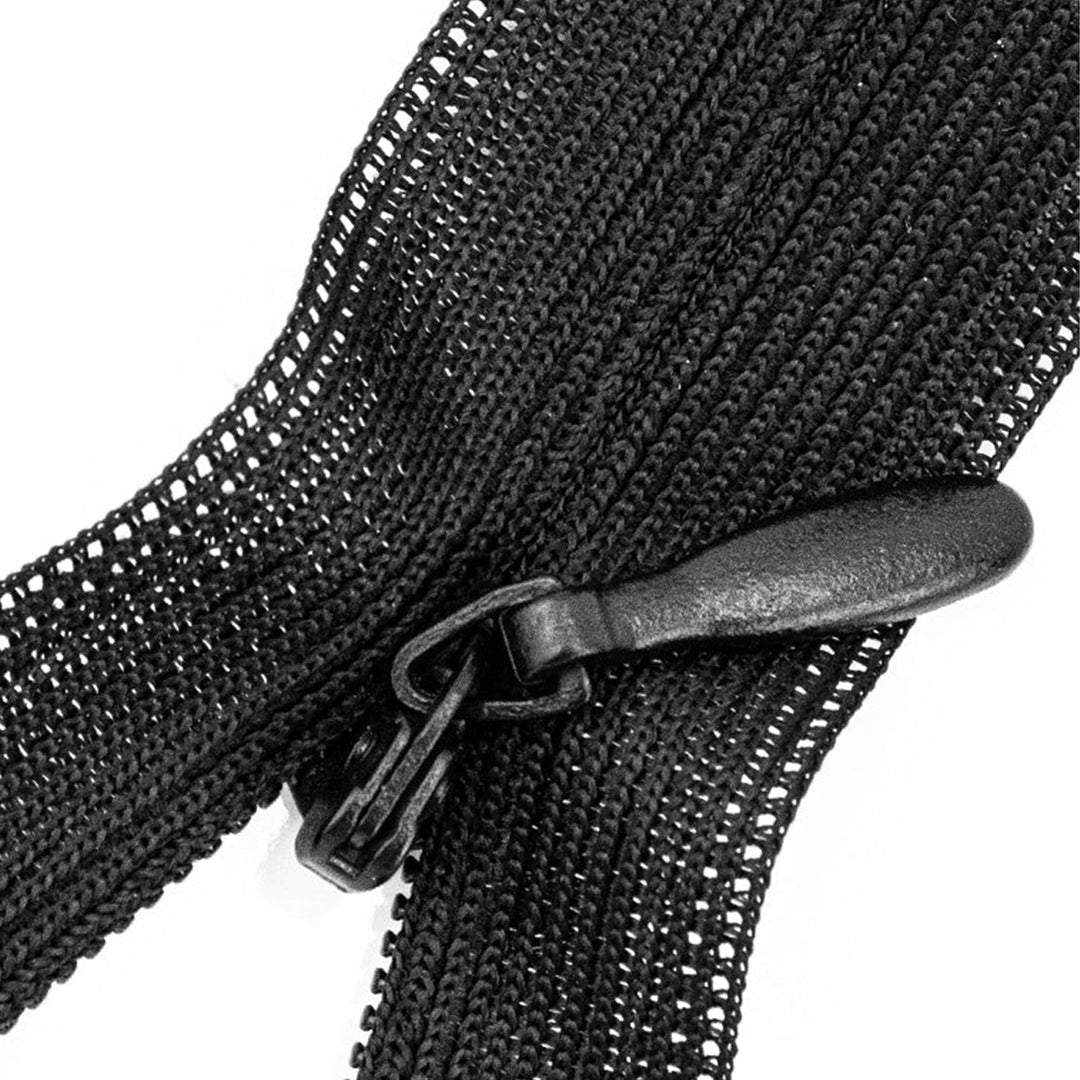 Invisible Zipper 8" with Nylon Fabric, Metal Slider, Hidden Zippers for Clothes Sewing, 1 Piece, 6-Pack