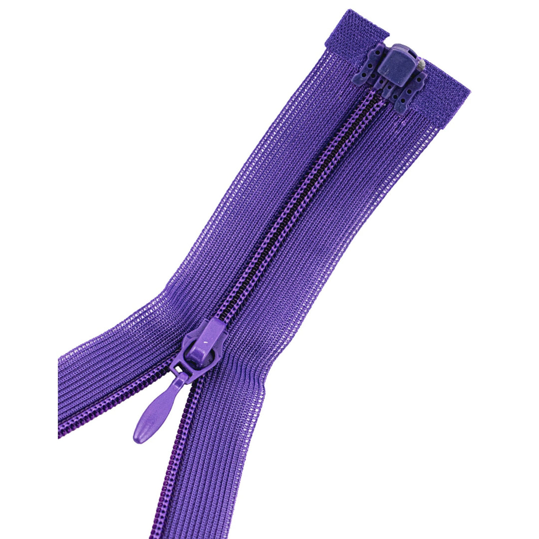 100% Nylon Separating Zipper for Sewing, 24" Inches, 1 Piece, Assorted Colors