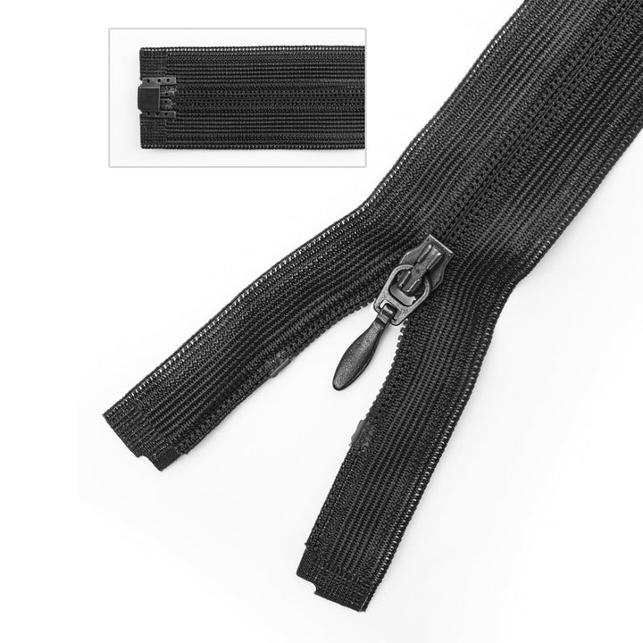 100% Nylon Separating Zipper for Sewing, 14" Inch, 1 Piece, Assorted Colors, 6-Pack