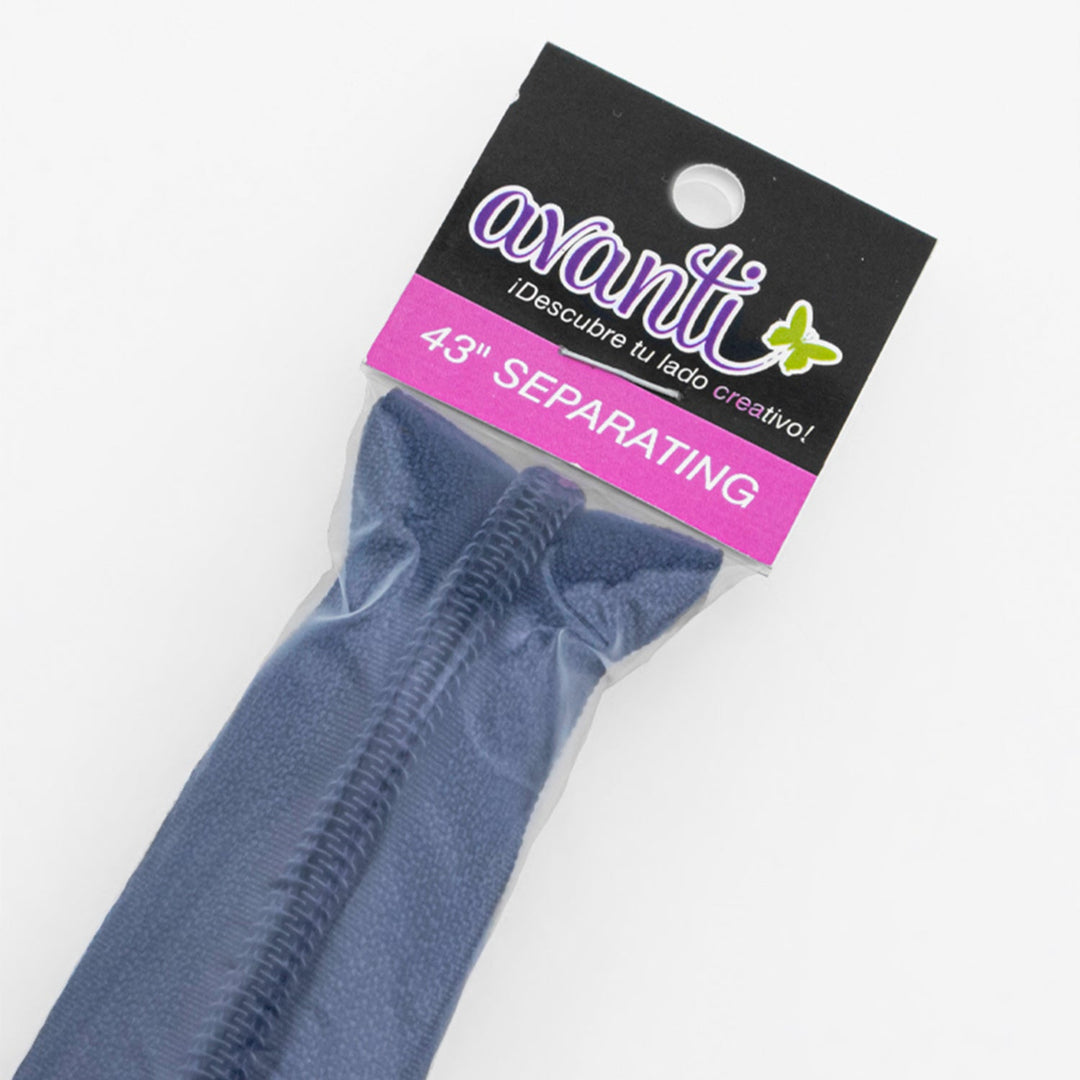 Separating Zipper, Nylon Tape with plastic Closure, 43" Inch, 1 Piece