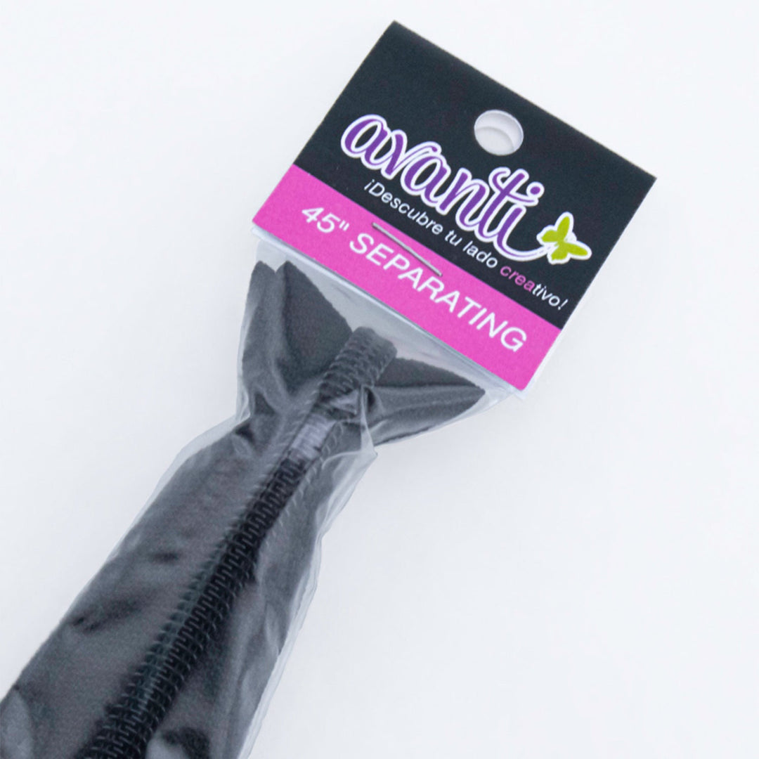 Separating Zipper, Nylon Tape with Plastic Closure, 45" Inch, 1 Piece