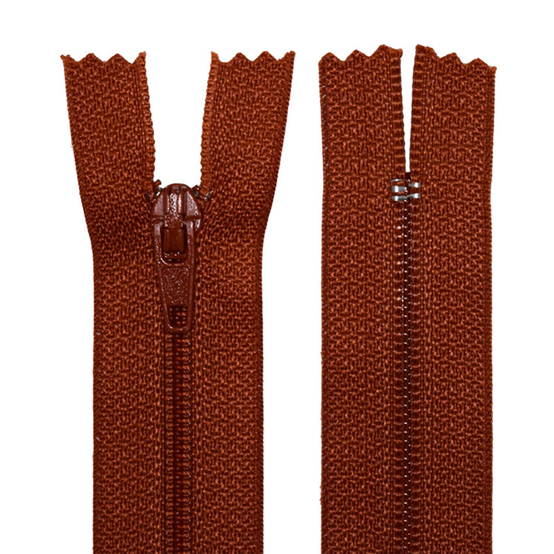 100% Nylon Zippers for Sewing Crafts, 18" inch, 1 Piece, Variety Colors