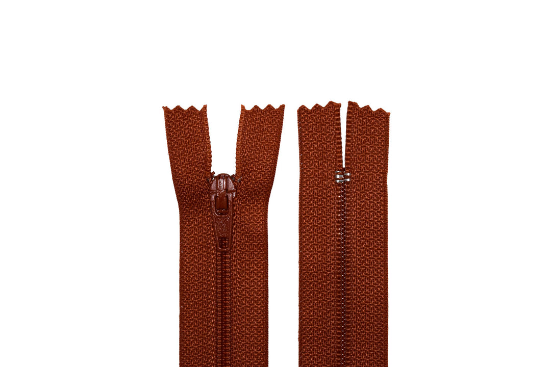 100% Nylon Zippers for Sewing Crafts, 16" inch, 1 Piece, Variety Colors, 6-Pack