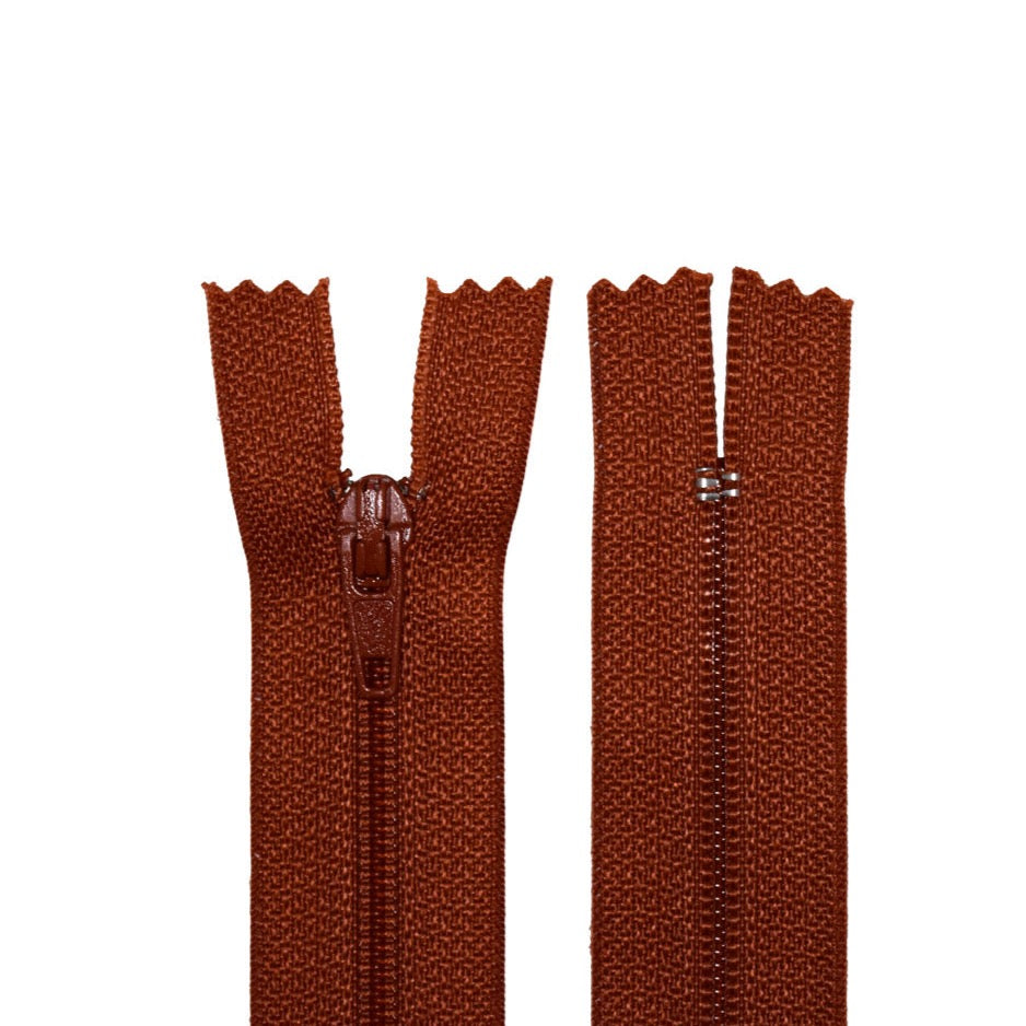 100% Nylon Zippers for Sewing Crafts, 18" inch, 1 Piece, Variety Colors, 6-Pack