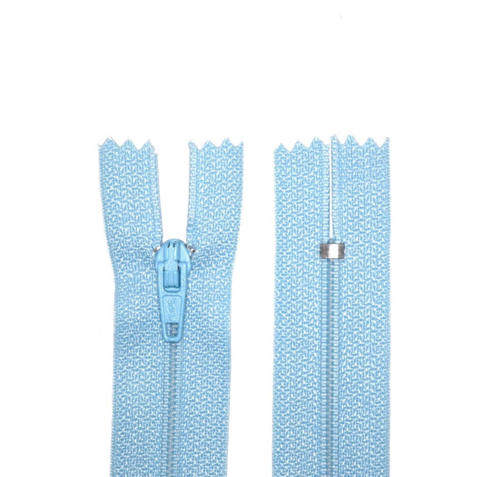 100% Nylon Zippers for Sewing Crafts, 18" inch, 1 Piece, Variety Colors, 6-Pack