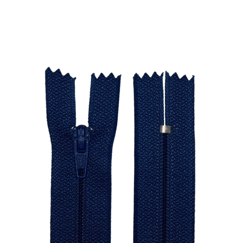 100% Nylon Zippers for Sewing Crafts, 18" inch, 1 Piece, Variety Colors, 6-Pack