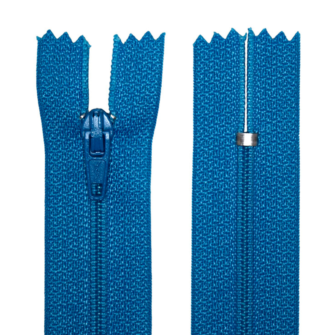 100% Nylon Zippers for Sewing Crafts, 18" inch, 1 Piece, Variety Colors