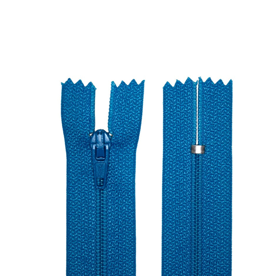 100% Nylon Zippers for Sewing Crafts, 18" inch, 1 Piece, Variety Colors, 6-Pack