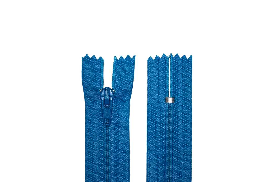 100% Nylon Zippers for Sewing Crafts, 22" inch, 1 Piece, Variety Colors, 6-Pack