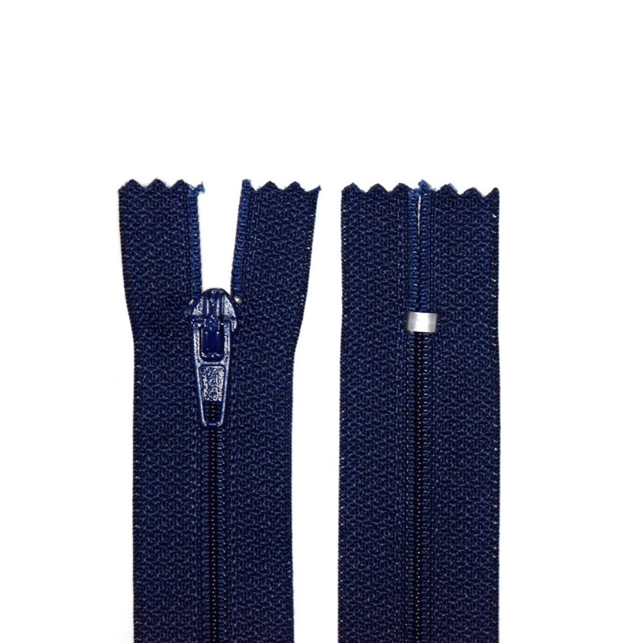 100% Nylon Zippers for Sewing Crafts, 18" inch, 1 Piece, Variety Colors, 6-Pack