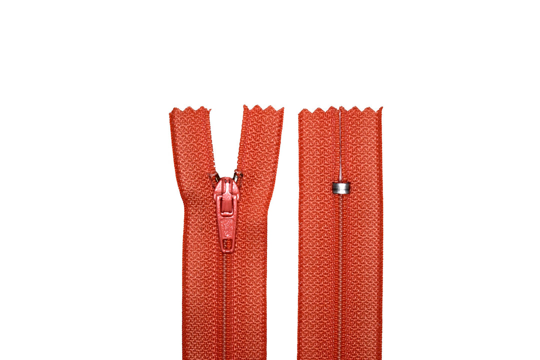 100% Nylon Zippers for Sewing Crafts, 14" inch, 1 Piece, Variety Colors, 6-Pack