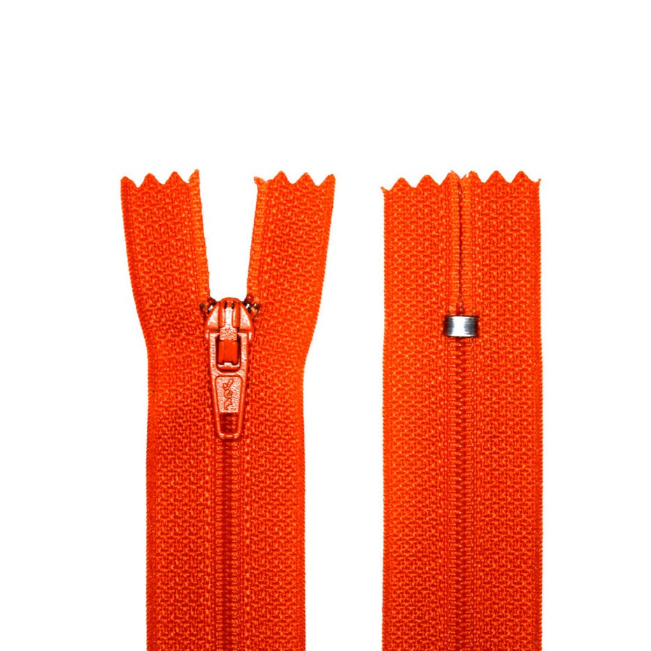 100% Nylon Zippers for Sewing Crafts, 12" inch, 1 Piece, Variety Colors, 6-Pack