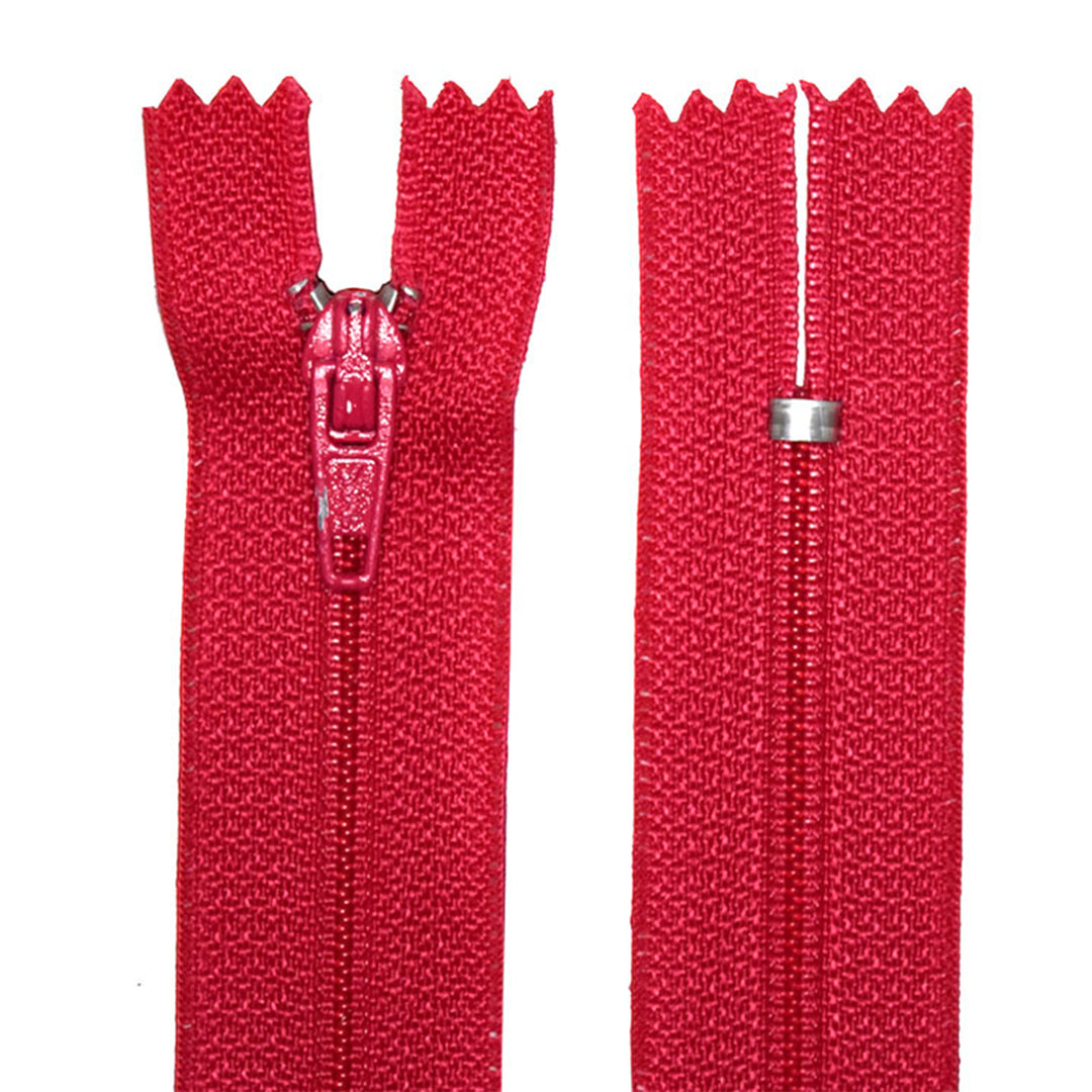 100% Nylon Zippers for Sewing Crafts, 18" inch, 1 Piece, Variety Colors