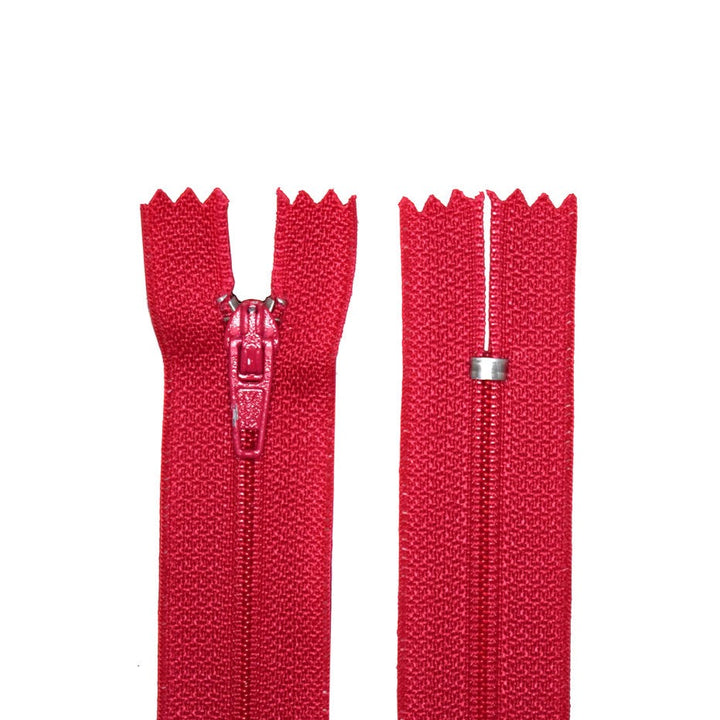 100% Nylon Zippers for Sewing Crafts, 12" inch, 1 Piece, Variety Colors, 6-Pack