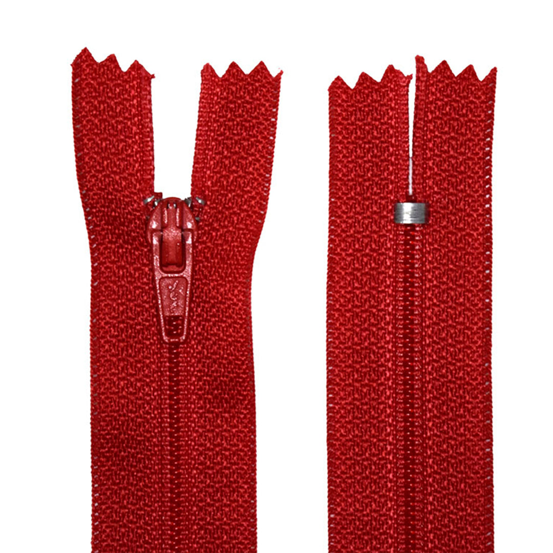 100% Nylon Zippers for Sewing Crafts, 18" inch, 1 Piece, Variety Colors