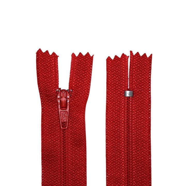 100% Nylon Zippers for Sewing Crafts, 12" inch, 1 Piece, Variety Colors, 6-Pack