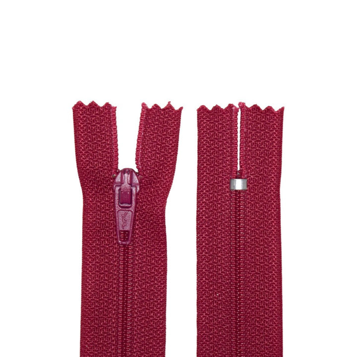 100% Nylon Zippers for Sewing Crafts, 18" inch, 1 Piece, Variety Colors, 6-Pack