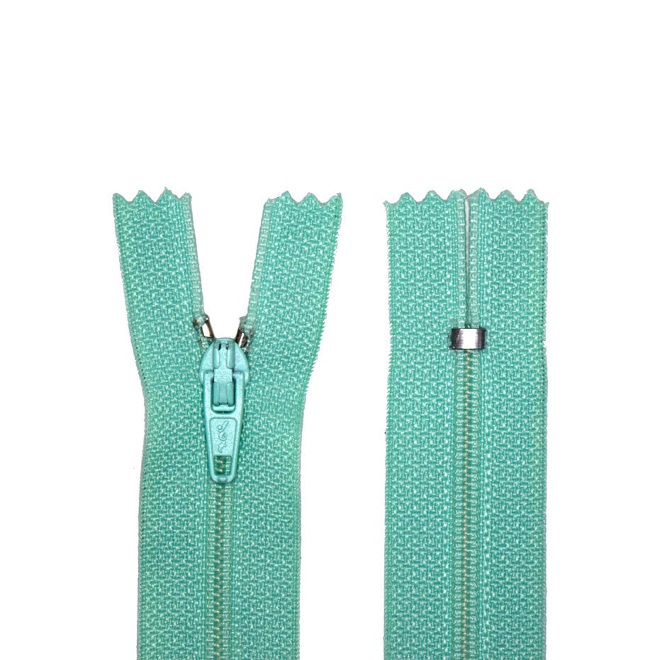 100% Nylon Zippers for Sewing Crafts, 12" inch, 1 Piece, Variety Colors, 6-Pack