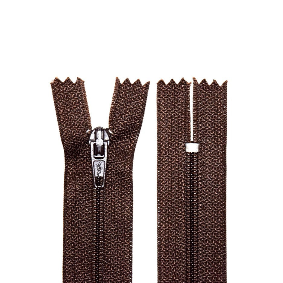 100% Nylon Zippers for Sewing Crafts, 12" inch, 1 Piece, Variety Colors, 6-Pack