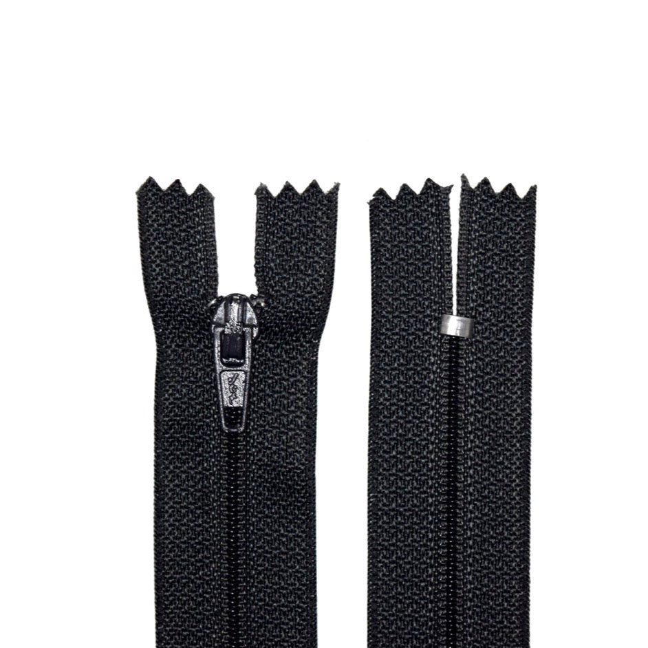 100% Nylon Zippers for Sewing Crafts, 12" inch, 1 Piece, Variety Colors, 6-Pack