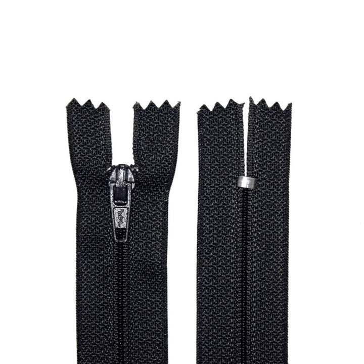 100% Nylon Zippers for Sewing Crafts, 18" inch, 1 Piece, Variety Colors, 6-Pack