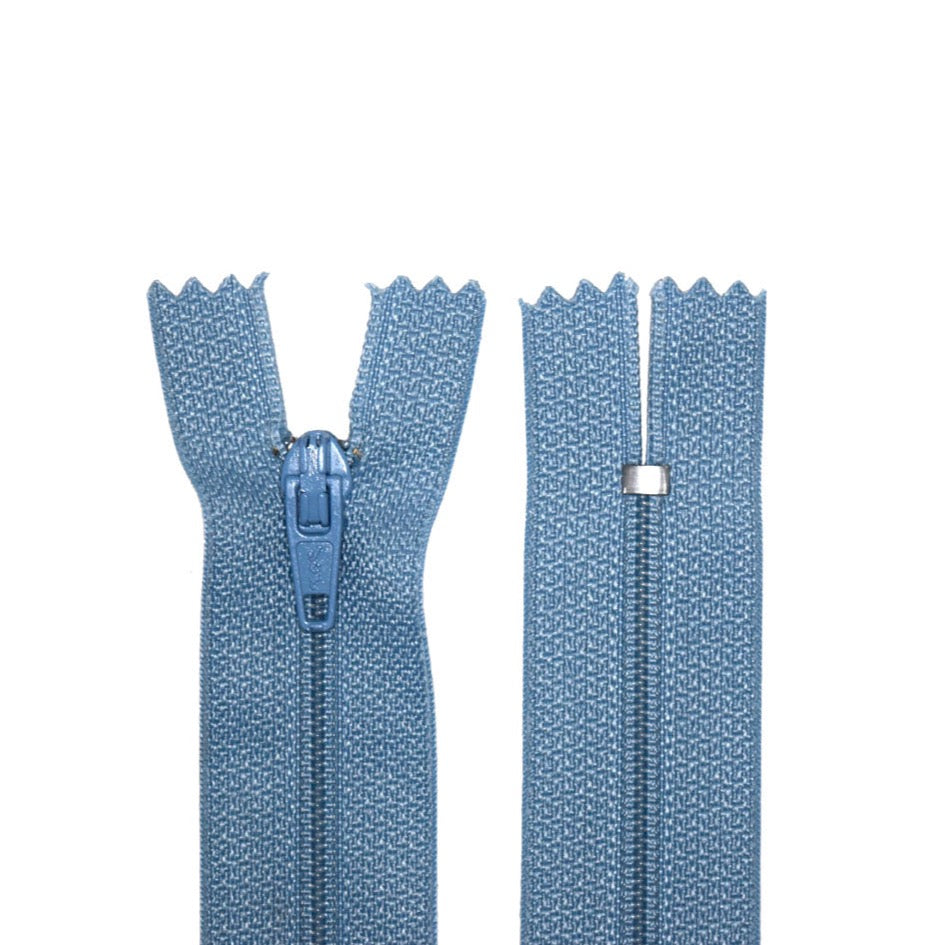 100% Nylon Zippers for Sewing Crafts, 12" inch, 1 Piece, Variety Colors, 6-Pack