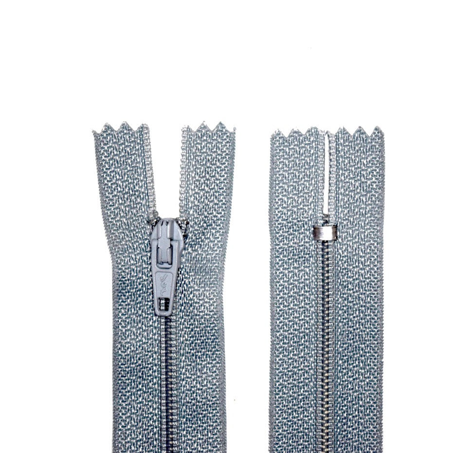 100% Nylon Zippers for Sewing Crafts, 12" inch, 1 Piece, Variety Colors, 6-Pack