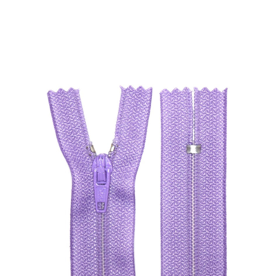 100% Nylon Zippers for Sewing Crafts, 12" inch, 1 Piece, Variety Colors, 6-Pack