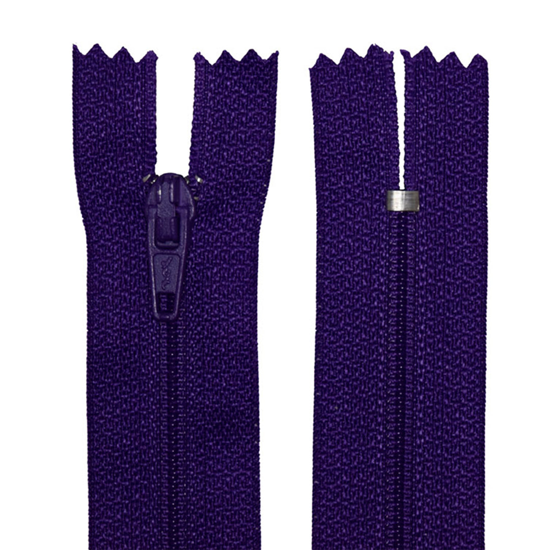 100% Nylon Zippers for Sewing Crafts, 18" inch, 1 Piece, Variety Colors