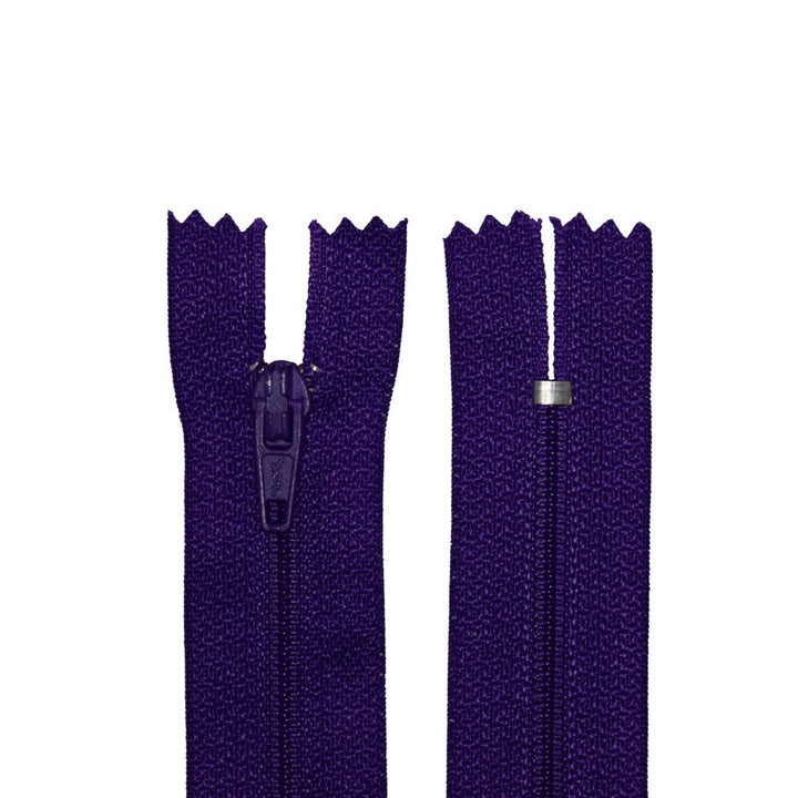 100% Nylon Zippers for Sewing Crafts, 18" inch, 1 Piece, Variety Colors, 6-Pack