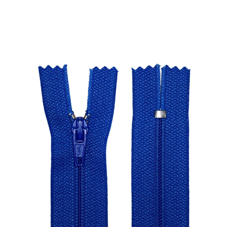 100% Nylon Zippers for Sewing Crafts, 12" inch, 1 Piece, Variety Colors, 6-Pack