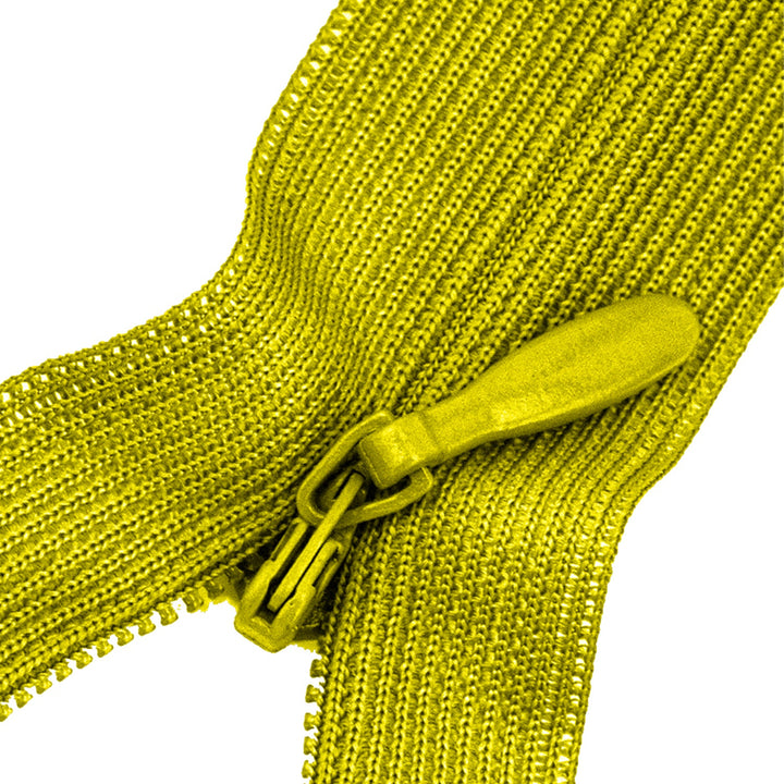 Invisible Lace Zipper with Metal Glide and Plastic Teeth,  14" inches,  Assorted Colors,  25 Pieces
