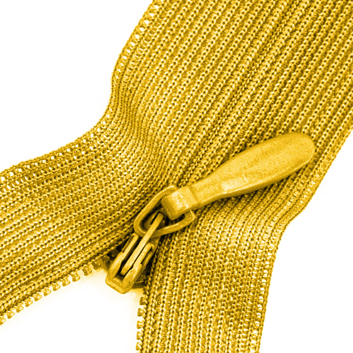 Invisible Lace Zipper with Metal Glide and Plastic Teeth,  14" inches,  Assorted Colors,  25 Pieces