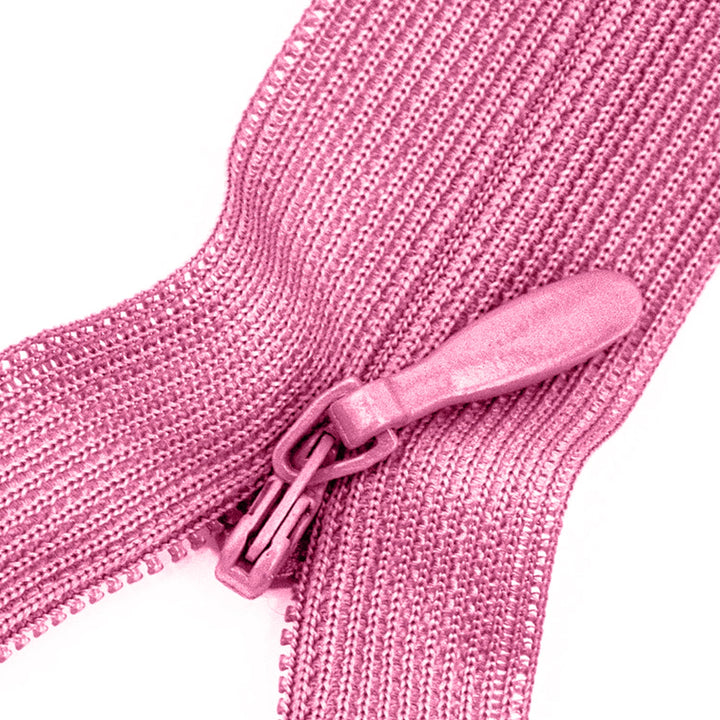 Invisible Lace Zipper with Metal Glide and Plastic Teeth,  14" inches,  Assorted Colors,  25 Pieces
