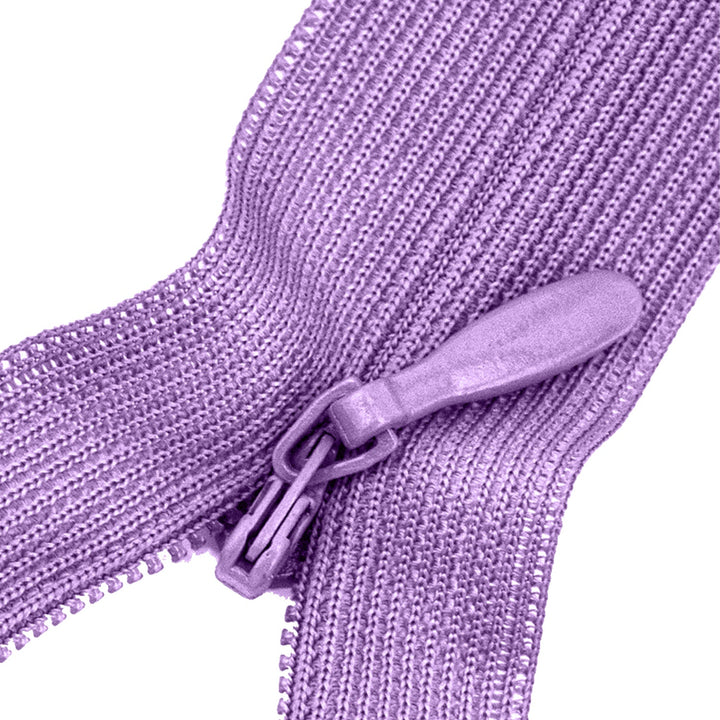 Invisible Lace Zipper with Metal Glide and Plastic Teeth,  14" inches,  Assorted Colors,  25 Pieces