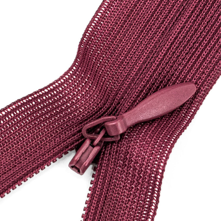 Invisible Lace Zipper with Metal Glide and Plastic Teeth,  14" inches,  Assorted Colors,  25 Pieces