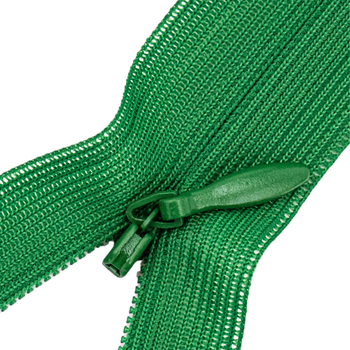 Invisible Lace Zipper with Metal Glide and Plastic Teeth,  14" inches,  Assorted Colors,  25 Pieces
