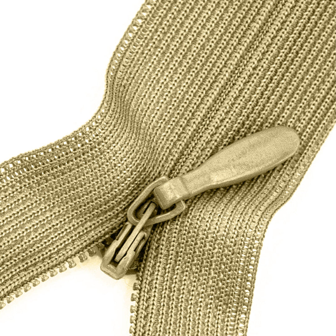 Invisible Lace Zipper with Metal Glide and Plastic Teeth,  14" inches,  Assorted Colors,  25 Pieces