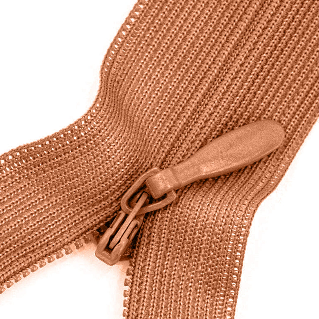 Invisible Lace Zipper with Metal Glide and Plastic Teeth,  14" inches,  Assorted Colors,  25 Pieces