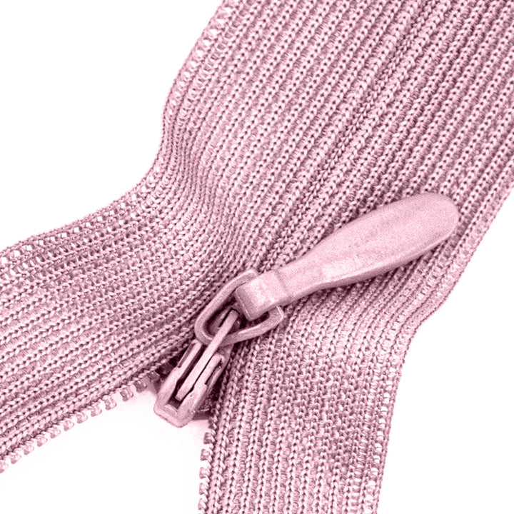 Invisible Lace Zipper 24" with Metal Glide and Plastic Teeth,  25 pieces