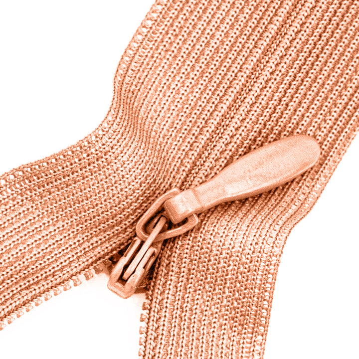 Invisible Lace Zipper 24" with Metal Glide and Plastic Teeth,  25 pieces