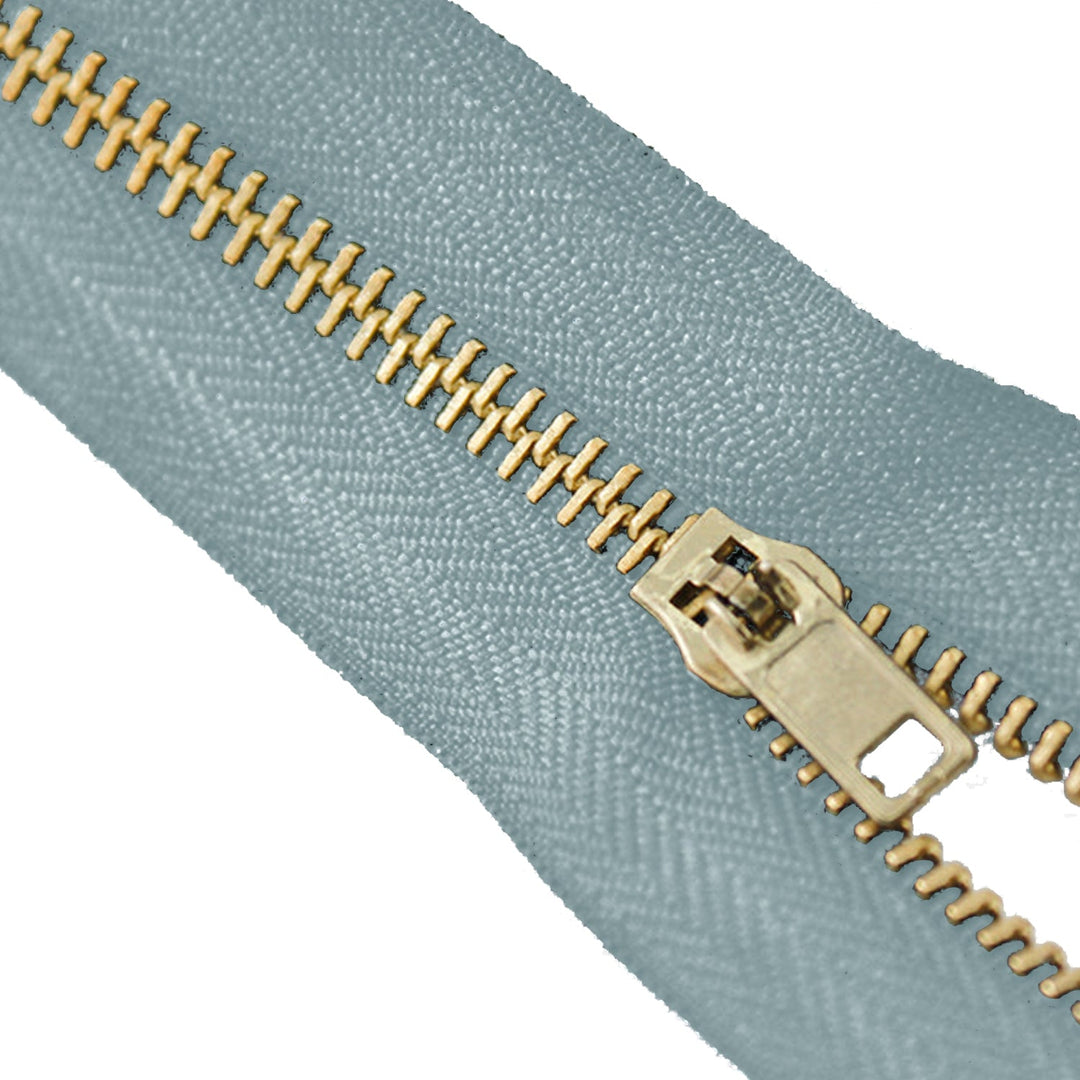 Avanti , Brass Zippers Closed-End , Metal Zipper in Gold , Variety of Ribbon Color , Gold Brass Tooth/Head , 9" inch Size , Number #3 Pack of 25