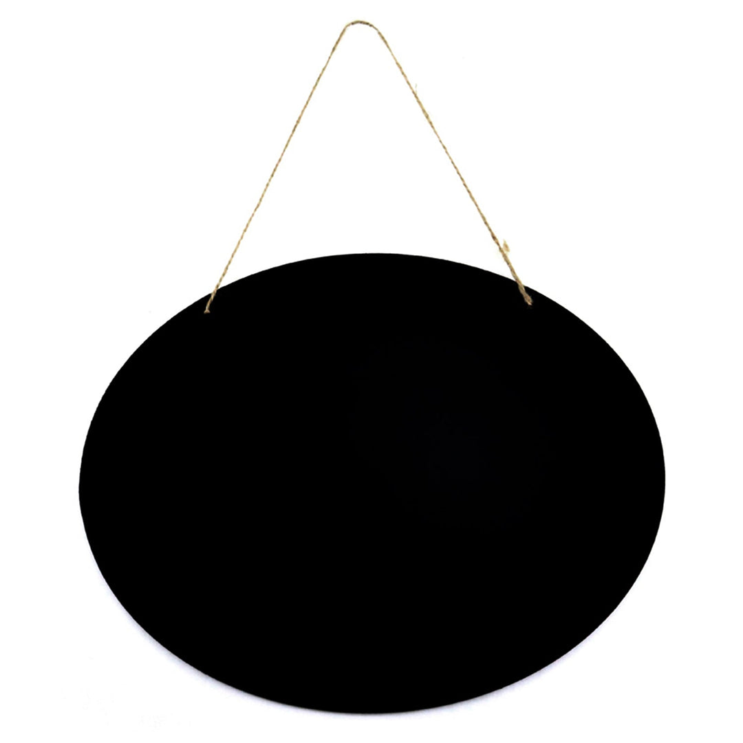 Oval Blackboard for Hanging, 12" X 9 1/4". 1 Piece