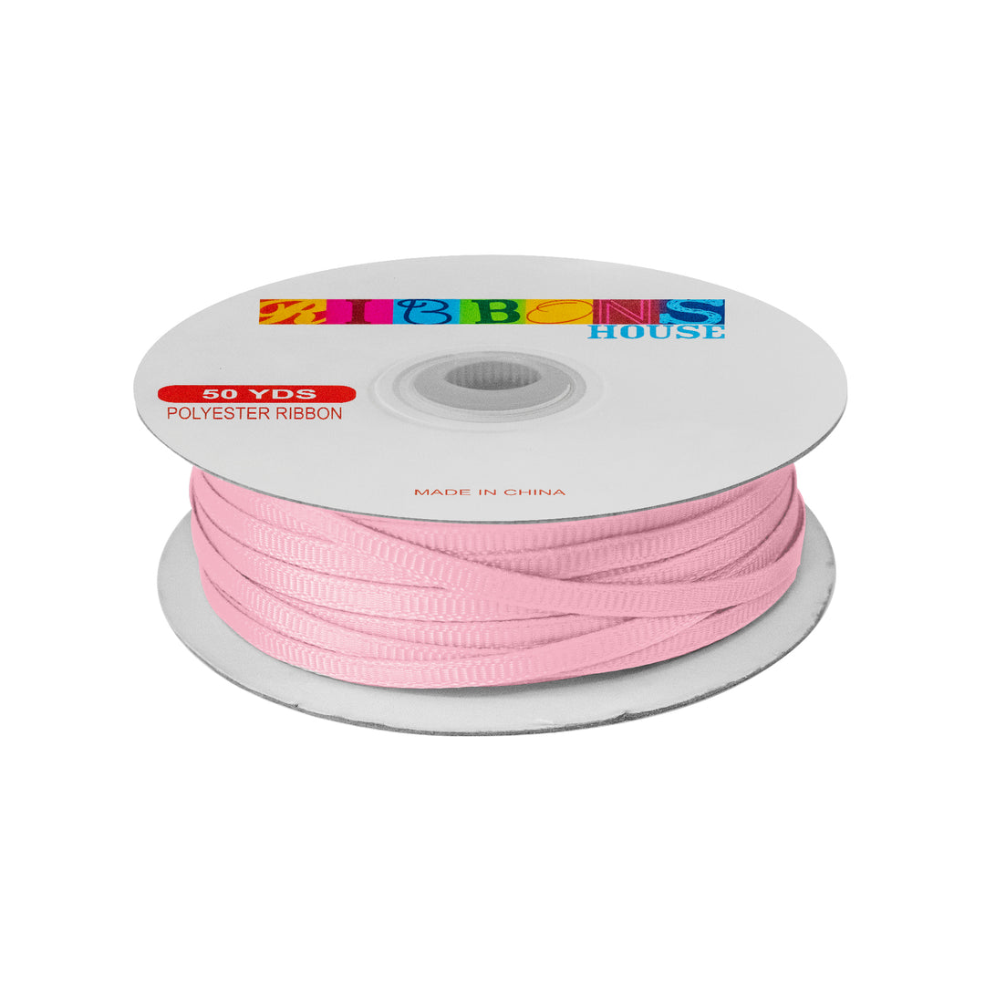 Avanti Solid 1/8" 4mm Grosgrain Ribbon, 100% Polyester 50-Yards