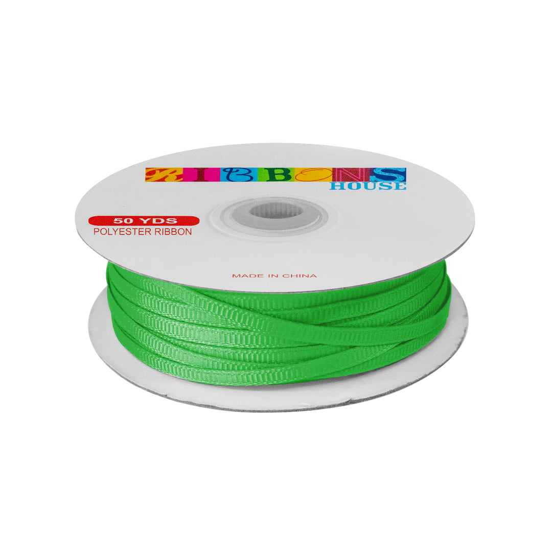 Avanti Solid 1/8" 4mm Grosgrain Ribbon, 100% Polyester 50-Yards