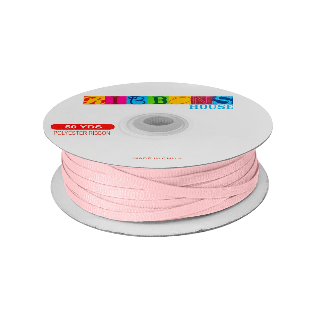 Avanti Solid 1/8" 4mm Grosgrain Ribbon, 100% Polyester 50-Yards