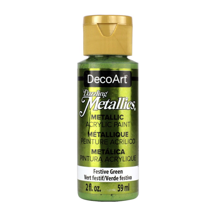DecoArt, Dazzling Metallics Paint,  2 Fl. Oz., 59 ml, 6-Pack