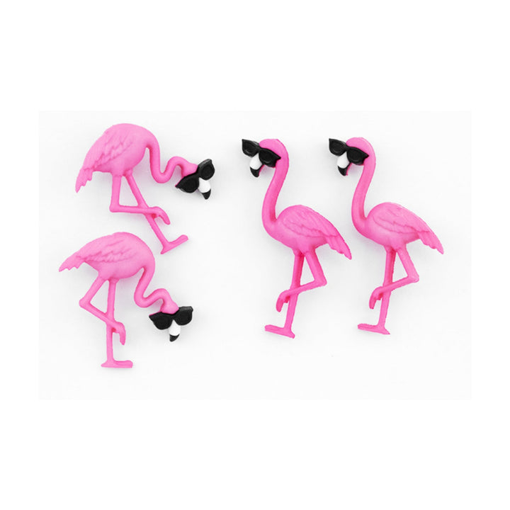 Think Pink Flamingo, Shank Attachment, 33mm, 4 Pieces