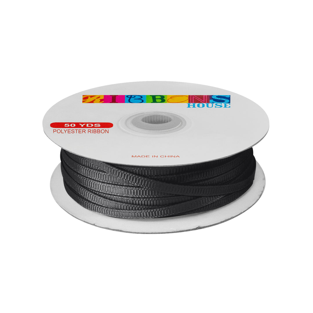 Avanti Solid 1/8" 4mm Grosgrain Ribbon, 100% Polyester 50-Yards