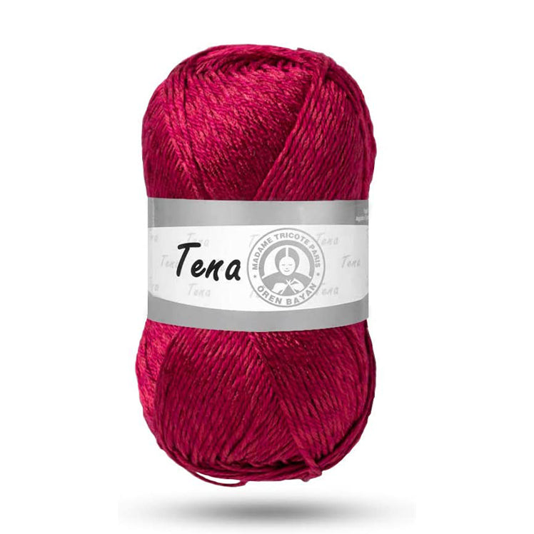 Madame Tricote Paris Oren Bayan, Tena, Cotton 50% & Polyester 50%, Handknitting Yarn, 100g, 5-Pack